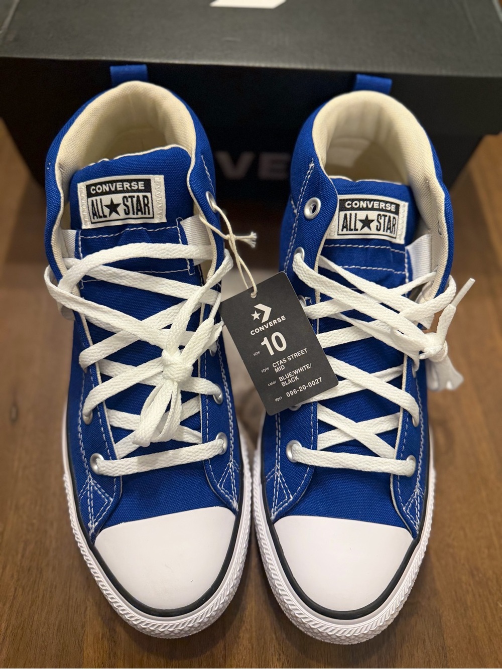 Converse Street Mid Sneakers- Bright Blue Size 10 Men 12 Womens NEW